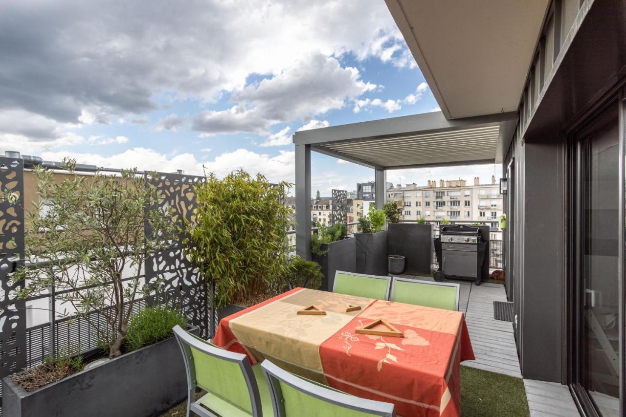 Illanka - Appartement 3 Chambres Avec Parking Et Terrasse Proche Gare Rennes Exterior photo